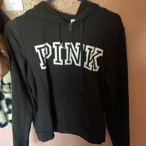 PINK zip up hoodie